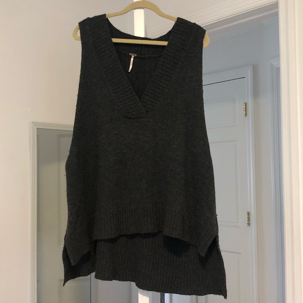 Gray free people sweater
